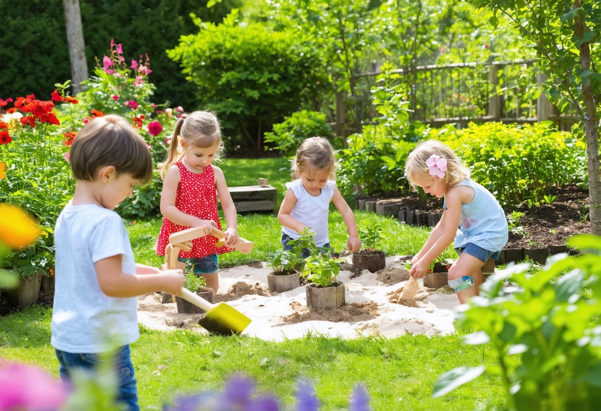 Kreative Gartenabenteuer: So bleiben Kinder draußen aktiv